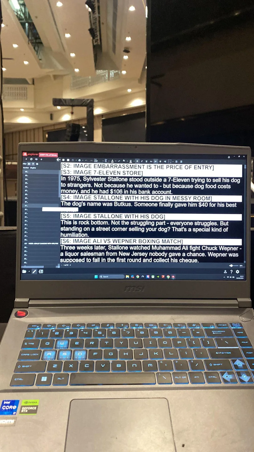 Autocue setup